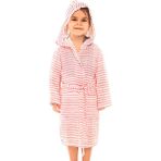 Sun Lestoff Müslin Çocuk Bornozu Pembe Çizgili 4-6 Ay - 4 - 6 Yaş