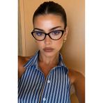 Sun Pearl DELORA CAT SİYAH ÇERÇEVE küçük boy Popüler Mavi Işık Korumalı Blue Block Şeffaf Ekran gözlüğü