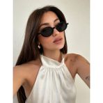 SUN PEARL Santor Tasarım Güneş Gözlüğü Turkuaz Oval Popüler Unisex - Çok Renkli