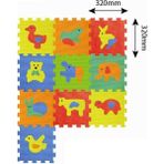 Sun Ta Toys 10 Parça Hayvanlar Eva Puzzle Oyun Matı 1+ Yaş Eğlenceli Tasarım ile Zeka Geliştirici