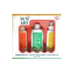Sunart Güneş Kremi SPF 50+ 100 ml + Çocuklar için Sprey SPF50+ 100 ml + Aloe Vera Jel 200 ml Üçlü Set