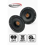 Sunask Ben Audıo Çifti 700 Watt 16 Cm Araba Oto Hoparlör Tweeter'lı Kutu Içeriği 2 Adet