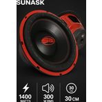 SUNASK Bm Audio 1400 Watt 300 Rms 30 Cm Subwoofer Bass Spl Körük Bass Oto Hoparlör Kabinsiz