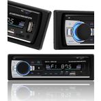 SUNASK P.125 Çift Usb Girişli Bluetooth Oto Teyp Araba Teybi Radyo Usb Sd Aux Teyp Amfi Çıkışlı 4x55 Watt