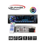 SUNASK Sn-4250bt Oto Teyp Çift Usb Bluetooth Aux Sd Kart Amfi Çıkışlı Kumandalı