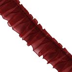 Sunbe Shine Dantel İplik Kurdele Dantel Bant Süsleme Aplike Motif Trim Süsleme Bebek Etek Giysileri Süslenmiş 10 yard (koyu kırmızı)