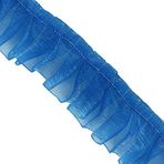 Sunbe Shine Dantel İplik Kurdele Dantel Bant Süsleme Aplike Motif Trim Süsleme Bebek Etek Giysileri Süslenmiş 10 yard (mavi 2)