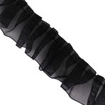 Sunbe Shine Dantel İplik Kurdele Dantel Bant Süsleme Aplike Motif Trim Süsleme Bebek Etek Giysileri Süslenmiş 10 yards (siyah)
