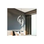 Sunbox Siyah Modern Sarkıt Led Avize 3 Renk Gün Işığı Beyaz Sarı Salon Mutfak Oda Hol Ledli Avize