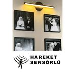 Sunbox Yapışkanlı Sensörlü Günışığı Kablosuz Ledli Pilli Aplik Duvar Aydınlatma Siyah Pil Dahildir