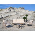 Sunbrella Fera Alüminyum Oturma Grubu – Bahçe & Balkon Için Modern, Paslanmaz, Dayanıklı Dış Mekan Mobilya Takımı - 3-1-1