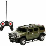 Suncon 1:24 Hummer H2 Işıklı Uzaktan Kumandalı Araba - Yeşil Araba