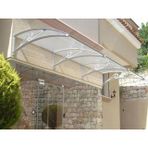 Sundurmagross TF Delux Seri 1.12 240x100 Gri 3 mm Solid Levha Alüminyum Ayaklı Sundurma