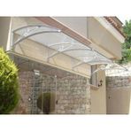 Sundurmagross TF Delux Seri 1.12 360x100 Gri 3 mm Solid Levha Alüminyum Ayaklı Sundurma