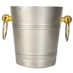 SUNESA Buz Kovası Bar Cocktail Beer Ice Bucket Stainless Steel Restaurant Family Champagne Bucket Golden Ear Desktop Flower Pot Kitchen Storage Bucket Partiler için Buz Kovaları (Size : Medium)