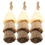 SUNFECILI 3 Adet Püskül Anahtarlık Boho Tarzı Moda Kolye Bagaj Sırt Çantası Dekorasyon, Anahtarlık Bohem El Yapımı Püskül Çanta Kolye Anahtarlık Araba Anahtarları Çanta Cüzdan Sırt Çantası