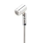SUNFECILI Mini Led Spot Kabin Lambası Spot Işığı, Takı Vitrini için Dolap Spotu DC 12V 1W Alüminyum Alaşımlı Dönebilen Küçük Ayaklı LED Vurgulu Işık Kapalı Alan için(Sıcak Işık)