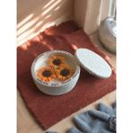 Sunflower Ayçiçeği Soya Wax Mum Beton Mumluk Dekoratif Pudra Kokulu - 1 Adet