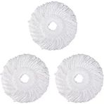 Sunflowerr Запасные Части ПЫЛЕСОСА,360° Döndürme Için 3 Yedek Mop Mikro Kafalı Yedek Sihirli Mop-Mikrofiber Yedek Mop Başlığı-Yuvarlak Şekil Standart Boyut (Beyaz-3'lü Paket) (Yurt Dışından) - Süpürge ek yedek parça