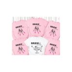 SUNFREE BEKARLIĞA VEDA BRIDE TO BE BRIDE TEAM Baskılı 6'LI Özel Paket Oversize Basic Tshirt