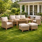 Sunfun Aruba Sentetik Rattan Oturma Grubu
