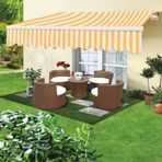 Sunfun Sarı Beyaz 300x200 cm Polyester Tente