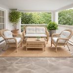 Sunfun Savannah Rattan Bej Oturma Grubu