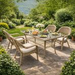 Sunfun Savannah Rattan Bej Yemek Grubu