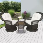 Sunfun Savannah Rattan Sallanan Koltuk Seti