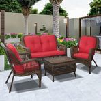Sunfun Sunset Rattan 4 Parça Oturma Grubu