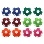 Sunfung Masa Futbol Langırt Yedek Toplar Mini Çok Renkli 36 mm Resmi Langırt 12'li Paket