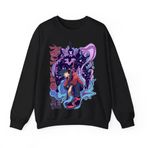 Sung Jin Woo Hoodie Cha Hae-In Cosplay Hoodies Anime Karakter Sweatshirt 3D Baskılı Yuvarlak Yaka Sweatshirt Sonbahar/Kış Spor Üstleri Unisex, Tip 2, L