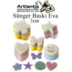 Sünger Baskı Seti 5 Li 1 Paket Sünger Baskı Eva Şekilli Sünger Boya Damga Okul Öncesi Kreş Anasınıfı Etkinlik