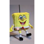 Sünger Bob Peluş Oyuncak Burunlu Hediyelik Uyku Arkadaşı 30 cm - 02-Sarı