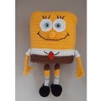 Sünger Bob Uyku Arkadaşı Amigurumi Organik Oyuncak