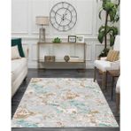 Süngersan Renkli Halılar Yıkanabilir Dijital Baskı Modern Dekoratif Kaymaz Tabanlı Salon Halısı Mutfak Halısı Yolluk - 120 x 160 cm