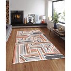 Süngersan Renkli Halılar Yıkanabilir Dijital Baskı Modern Dekoratif Kaymaz Tabanlı Salon Halısı Mutfak Halısı Yolluk - 80 x 400 cm