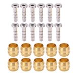 SUNGOOYUE 10 Çift/Set Bisiklet Freni Zeytin ve Pirinç Bağlantı Ekleme Kiti Bisiklet Hidrolik Disk Fren Hortumu için