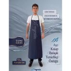 Suni Deri Su Geçirmez Bulaşıkçı Önlüğü Aşçı Önlüğü Kasap Önlüğü Temizlikçi Önlüğü Lacivert