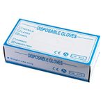 Sunicon 100 adet Plastik Eldiven Tek Kullanımlık, PVC Eldivenler Plastik Gıda Güvenli Eldivenler Lateks Serbest Bırakır Pudrayı Serbest Bırakır Yemek Pişirmek için Şeffaf Plastik