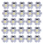 Sunicon 25 Adet 3 W 5 V LED Çip Ampul, 200LM Parlaklık Yüksek Boncuk Işık Kaynağı Çip Alüminyum ile DIY Aydınlatma Armatürleri için (Pure White)