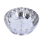 Sunicon Buhar Sepeti, Çok Fonksiyonlu Paslanmaz Çelik Katlanır Buhar Rafı Tencere Mutfak Aksesuarı, Buharda Köfte, Sebze, Et, Balık, Pirinç, Yaşam Tarzı (430 stainless steel 3)