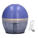 Sunicon Elektrikli Sarımsak Doğrayıcı, USB Şarj Edilebilir Akülü Mini Doğrayıcı, Sarımsak, Zencefil, Soğan, Et için Su Geçirmez Düğmeli 150ml Taşınabilir Elektrikli Mini Gıda