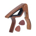Sunicon Gitar Capo, Seçim Tutuculu Gitar Capo, Küçük Taşınabilir Gürültüsüz Silikon Ped Yaylı Capo, Akustik Elektrik Bas Gitar Ukulele için