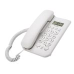 Sunicon Kablolu Telefon, Sabit Telefonlar Duvar Pone Masaüstü Kablolu Ahizeli Telefon Ofis, Ön Büro, Ev, Otel için Arayan Kimliği ile (White)