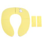 Sunicon Katlanabilir Seyahat Lazımlık Koltuğu Yürüyor için Taşınabilir Kayma Vantuz Tuvalet Eğitimi Bebek Katlanır Lazımlık Koltuğu (Yellow)