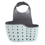 Sunicon Mutfak Lavabo Caddy, Asılı Süngerlik Plastik Sabunluk Asılı Ayarlanabilir Ayrılabilir Askı Musluk Caddy Tahliye Delikli