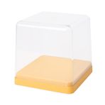 Sunicon Şeffaf Plastik Saklama Kutuları, Şekiller Vitrin Saklama Kutusu Şeffaf Kapak Toz Geçirmez İstiflenebilir Şekil Toplama Kutusu Toz Geçirmez Kitap Koleksiyon için Kozmetik (Yellow)