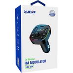 Sunix Fm Modulator 3.4A 20W Araç Şarj Aleti Mdl-14 - Siyah