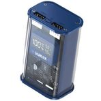 Sunix PB-44 12000 MAh 22.5 Watt Dual Usb Led Gostergeli Mavi Powerbank